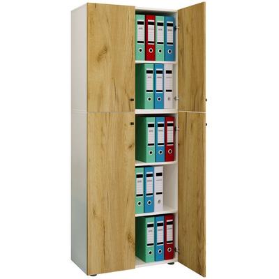 Büroschrank Bücher Ordner Aktenschrank Lona 5fach