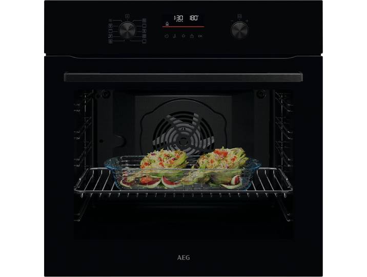 AEG Pyrolyse Backofen TU5PB40WSK , Energieeffizienz: A++, schwarz, B:59,6cm H:59,4cm T:56,9cm, Backöfen, Komfort: Intuitives LED‑Touchdisplay mit 45 Automatikprogrammen, Pyrolyse Backofen