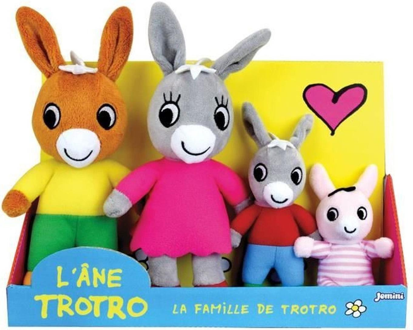 Jemini Trotro en Familie Knuffelset +/- 15 cm