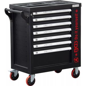 BGS-technic Werkzeugwagen DIY, 6058-1, leer, schwarz, 7 Schubladen