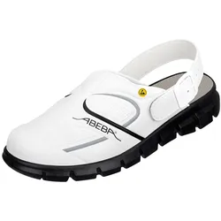 Abeba, Sicherheitsschuhe, Berufsschuh Clog weiss/schwarz 37335, OB, EU-Schuhgrösse: 42 (OB, 42)