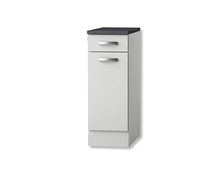 idealShopping GmbH Unterschrank mit Arbeitsplatte U306-9 in weiß glänzend