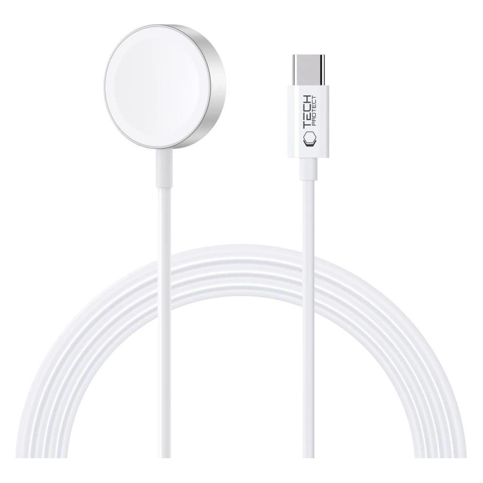Tech-Protect Ultraboost Magnetic Charging Type-C Cable 120cm Apple Watch White (2.50 W) (THP1876)