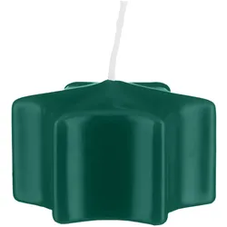 Sternkerzen Schwimmkerzen Dunkelgrün 35 x Ø 60 mm, 16 Stück