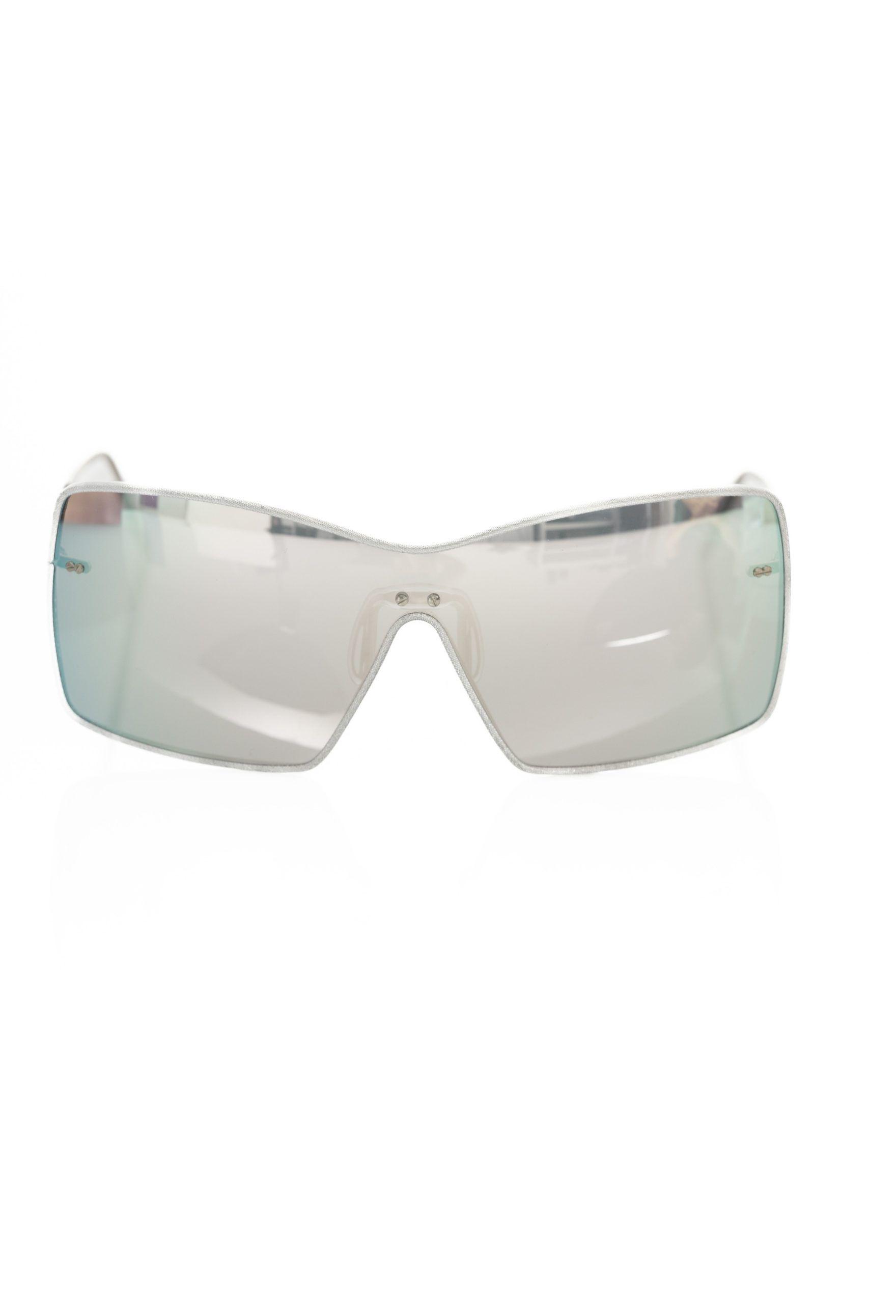 Schild-Sonnenbrille mit verspiegeltem Glas