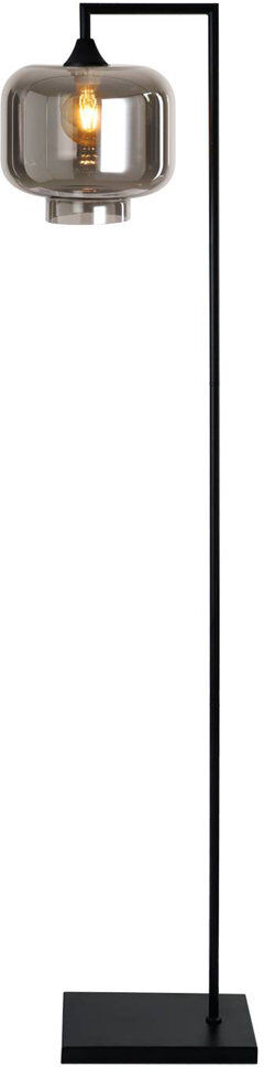 17 Stories Aethan 155 H cm Task Floor Lamp Smoke/Black 155cm H X 15cm W X 35cm D