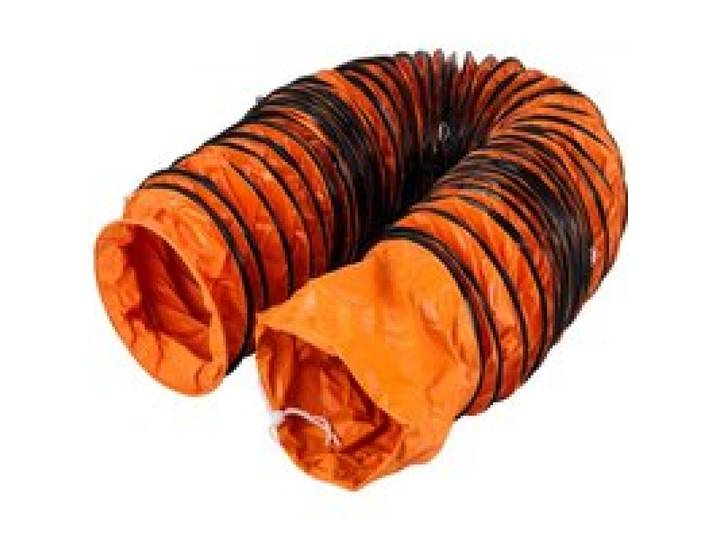 VEVOR Tuyau en PVC 25 pi, Gaine de ventilation Flexible 12 po, Tuyau flexible PVC Conduit en PVC antidéflagrant Résistant à l'usure Cordes ajustables pour ventilateur d'extraction dans les usines