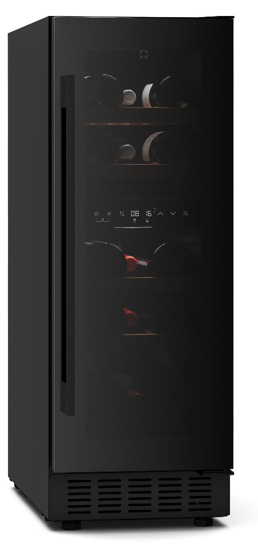Klarstein Velaire Weinkühlschrank 2 Zonen - 17 Flaschen, 5-22°C, Touch, LED, UV-Schutz, Unterbau & Freistehend, leise, Weinklimaschrank