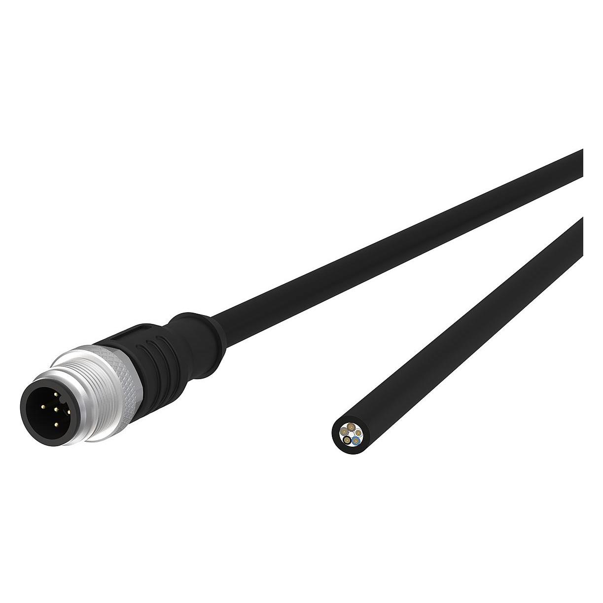 Metz Connect Sensor-/Aktorltg., M12-ST A-kodiert (5 m) (142MDA10050)
