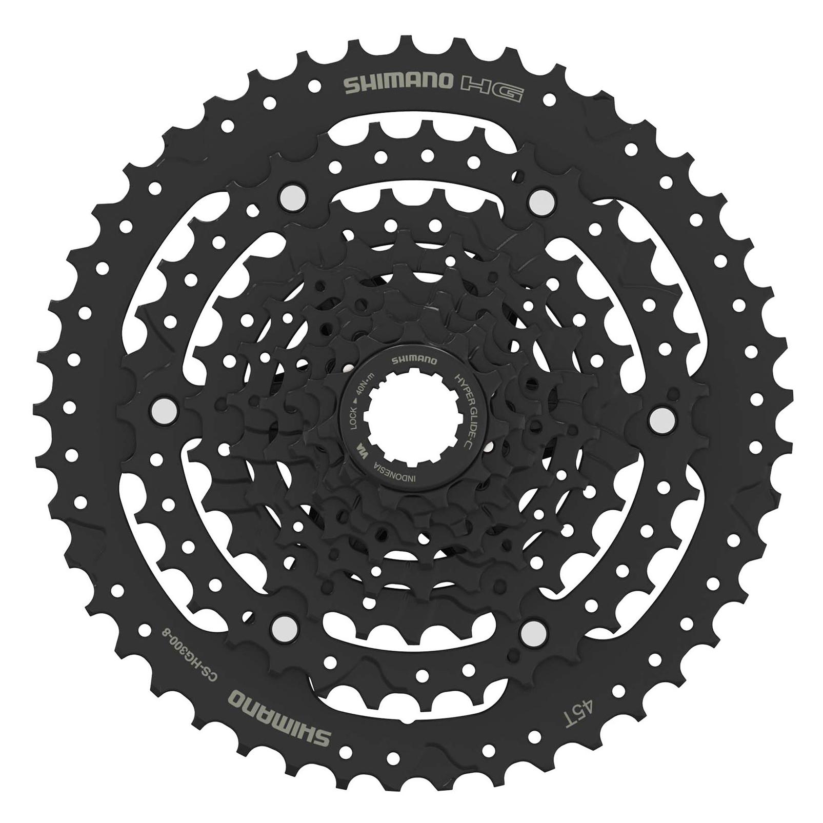 Shimano Kassette CS-HG300 8-Gang (8-fach, 11-45) (ECSHG3008145)