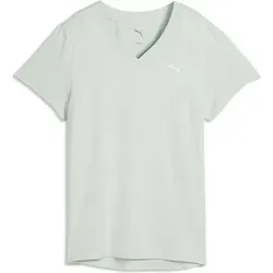 PUMA Damen Fitness / Workout T-Shirts / Tanks T-Shirts/Tanks ku.Arm Da W TAD ESSENTIAL VNECK Tee, Größe XL in Grün Grün