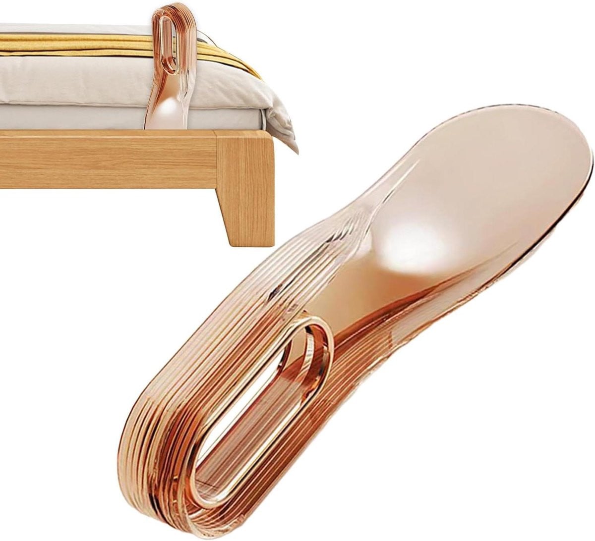 Matrasverhoger Amber - Ergonomische Matrasheffer voor Bedopmaak - 10-12 cm