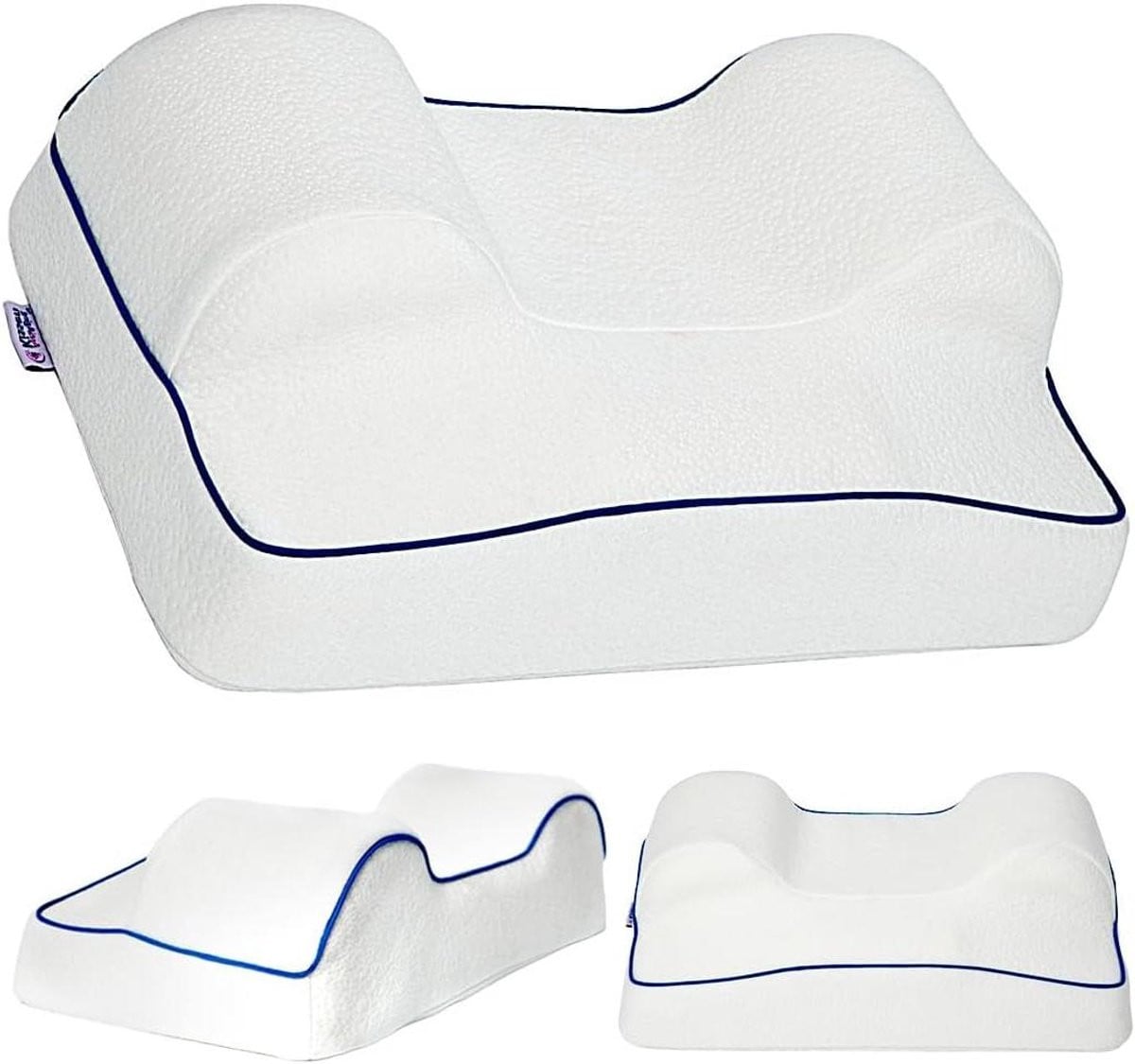 Visco Memory Kussen Wit - Anti-rimpel en huidvriendelijk ontwerp - 54 x 30 cm