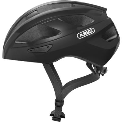 Rennradhelm ABUS "MACATOR" Gr. M, schwarz (velvet schwarz), Helme, M Kopfumfang: 52cm - 58cm