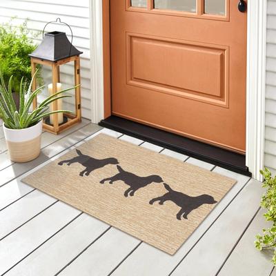 Liora Manne Lush Decor Frontporch Doggies Indoor/Outdoor Rug