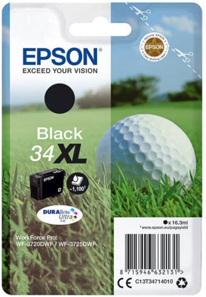 Epson 34XL (C13T34714010) - Schwarz - Druckerpatrone - Hohe Kapazität