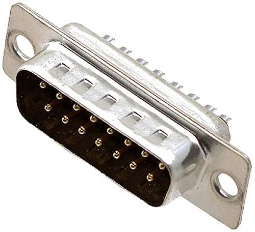 Encitech DM25-SP 2101-0200-03 D-SUB Stiftleiste 180° Polzahl: 25 Lötkelch 1 St. Tray