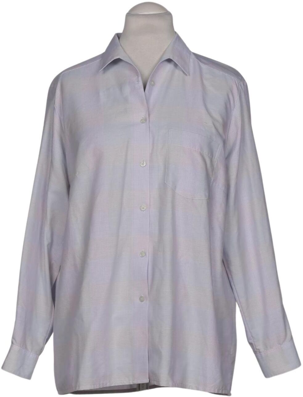 Walbusch Damen Bluse, Hellblau, Gr. 4Xl, Baumwolle - Second Hand