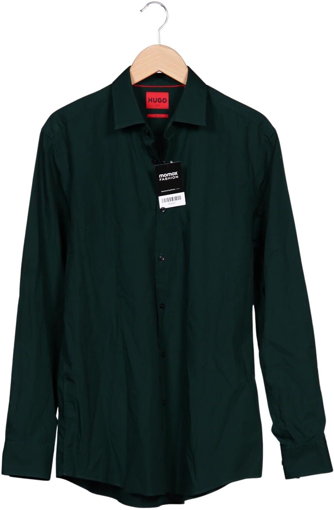 Hugo by Hugo Boss Herren Hemd, Grün, Gr. 41, Baumwolle - Second Hand