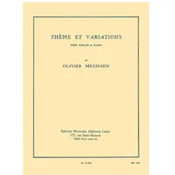 Thème et variations pour violon et piano, Fachbücher von Olivier Messiaen