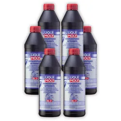 6x Getriebeöl LIQUI MOLY 4427 Hochleistungs-Getriebeöl (GL3+) SAE 75W-80 synth. 1 L