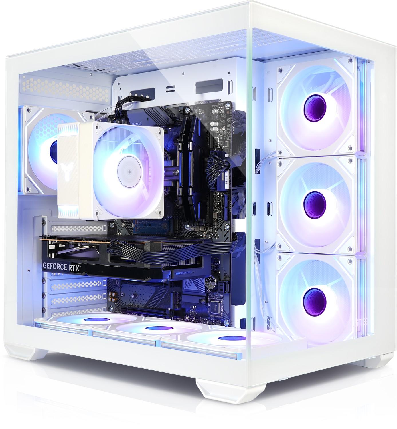 kiebel.de Gaming PC Panorama Polar V AMD Ryzen 7 5700X, 32GB DDR4, NVIDIA RTX 5070 12 GB, 2TB SSD, WLAN, Windows 11, Gaming PC