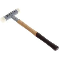 Gedore, Hammer, Rückschlagfreier Schonhammer, Ø 25 mm, Hickorystiel, Austauschbare Polyamid-Köpfe (300 g)