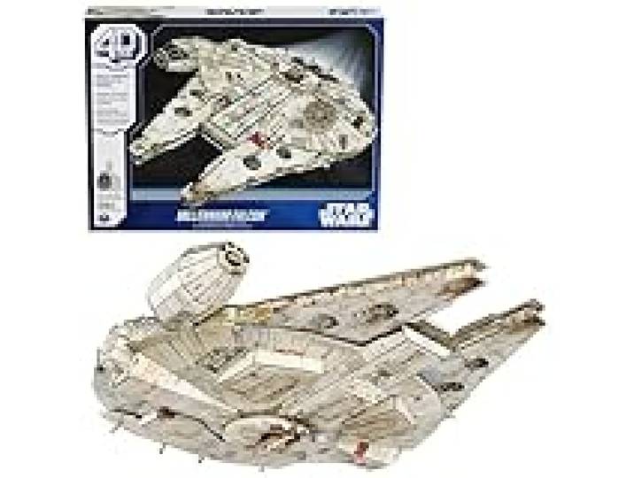 4D BUILD - Puzzle 3D Star Wars - Maquette Star Wars 223 Pièces - Faucon Millenium Inspiré de la Saga - Puzzle Adulte - Jeu de Construction à Collectionner - Jouet adulte - Jeu Enfant 12 ans et +