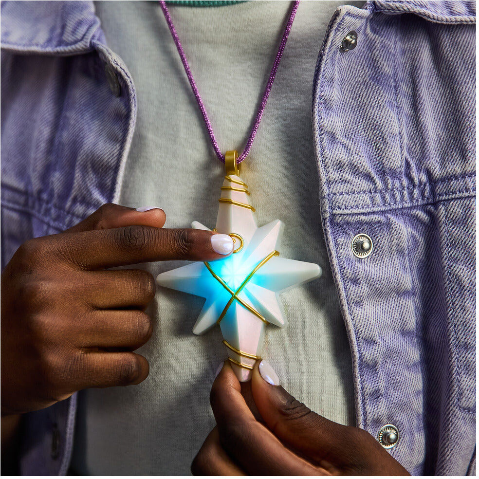Unicorn Academy Sophia Light-Up Necklace and Glitter Ring Set for Kids, Officially Licensed by Spin Master, Includes 3 LR1130/AG10 Button Batteries