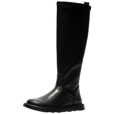 Stiefel FLY LONDON "Fly London Stiefel Leder/Textil", Damen, Gr. 38, schwarz, Leder, Textil, Schuhe Stiefel