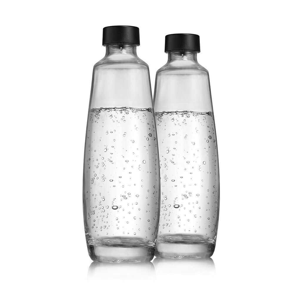 SodaStream Glas Karbonisierungskaraffe 1047202410 DUO Glasflasche 1 l 2er-Pack