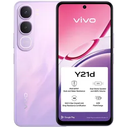 Vivo Y21d (256 GB, Lavender Purple, Purple, Violett, 6.68", Dual SIM, 4G), Smartphone, Violett