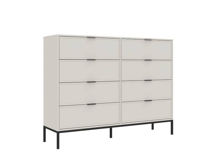 Mid.you Kommode Deco, Kaschmir, 8 Schublade(n) Schubladen, 150x116x40 cm, Wohnzimmer, Kommoden & Sideboards, Kommoden