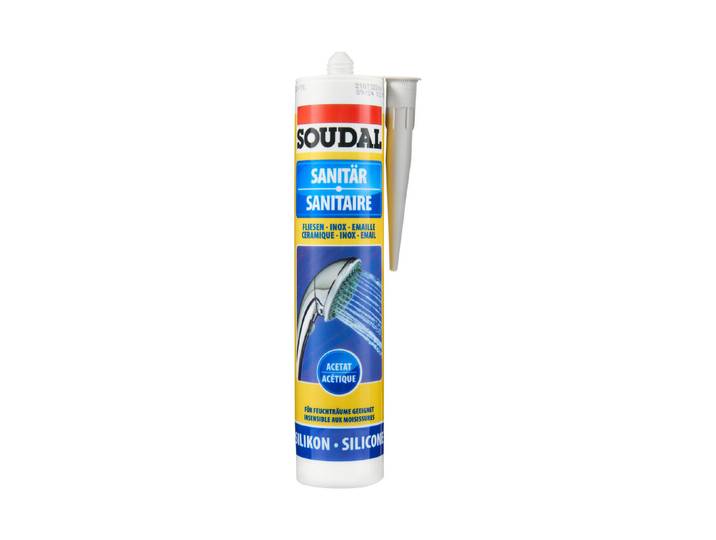 Soudal Sanitär-Silikon 300 ml Silbergrau