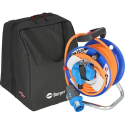 Berger by Brennenstuhl Set Kabeltrommel in Tasche Garant mit CEE-Winkelkupplung und Schutzkontakt-Kombidose 20 Meter