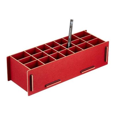 Werkhaus Stiftebox XL, dunkelrot, 29 x 11,5 x 8 cm
