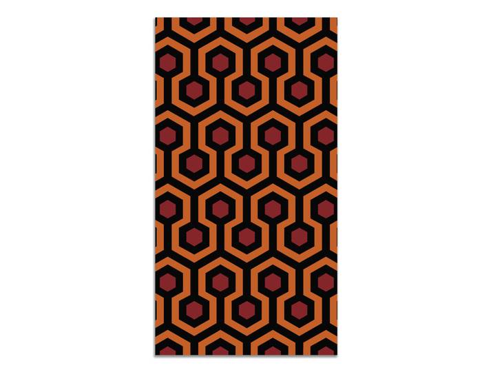 Tapis vinyle lueur rouge 120x170cm