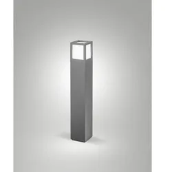 Fabas Luce Pollerleuchte SMUK, IK05, E27, IP54, dunkelgrau FAB-6537-10-294