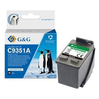 G&G kompatibel Ink mit C9351A, HP 21, NH-R9351BK, black, 16ml, ml (BK) (45557867)