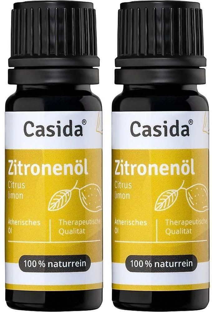Casida Zitronenöl naturrein ätherisch 2x 2x10 ml Ätherisches Öl