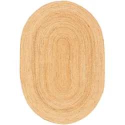 Pergamon, Teppich, Naturfaser Teppich Jute Salsa Natur Uni (80 x 150 cm)