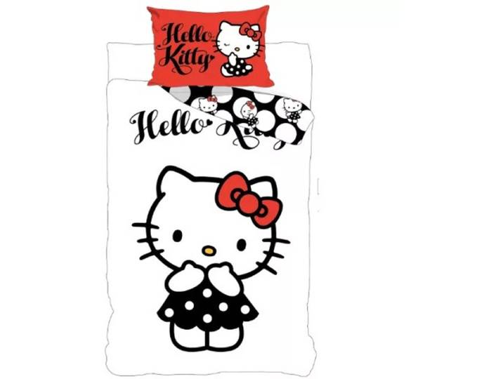 Hello Kitty jurk Dekbedovertrek 100x135 cm 40x60 cm katoen