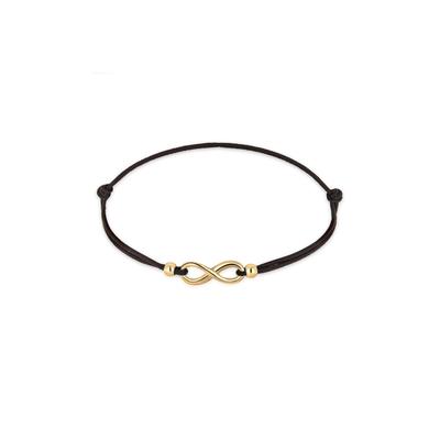 Armkette ELLI "Armband Infinity Liebe Trend Symbol Elastisch 925 Silber" Gr. 170, gold, Armbänder, Damen, Silber 925 (Sterlingsilber), Armkette