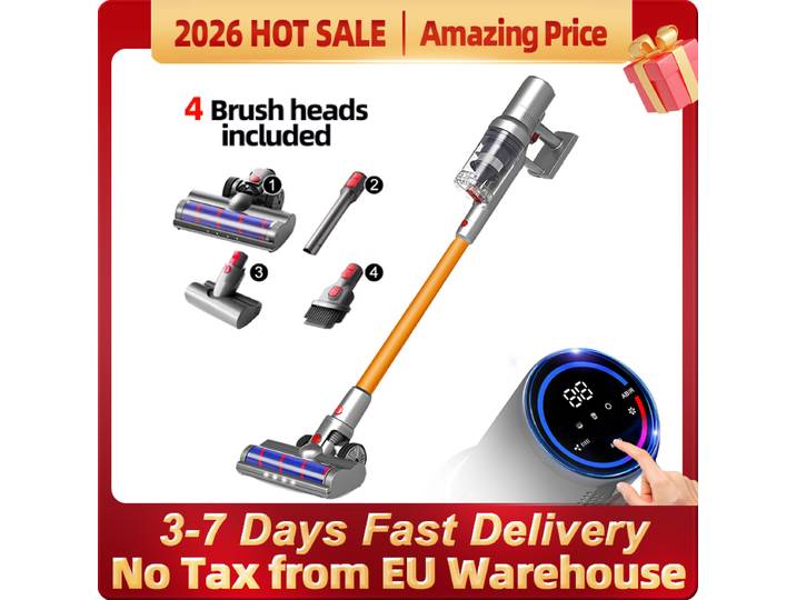 (code promo: EU6006)ABIR-Aspirateur sans fil intelligent pour la maison, capteur de poussière intelligent, écran tactile, vitesse automatique, portable, déterminer, VC205, 27000PA