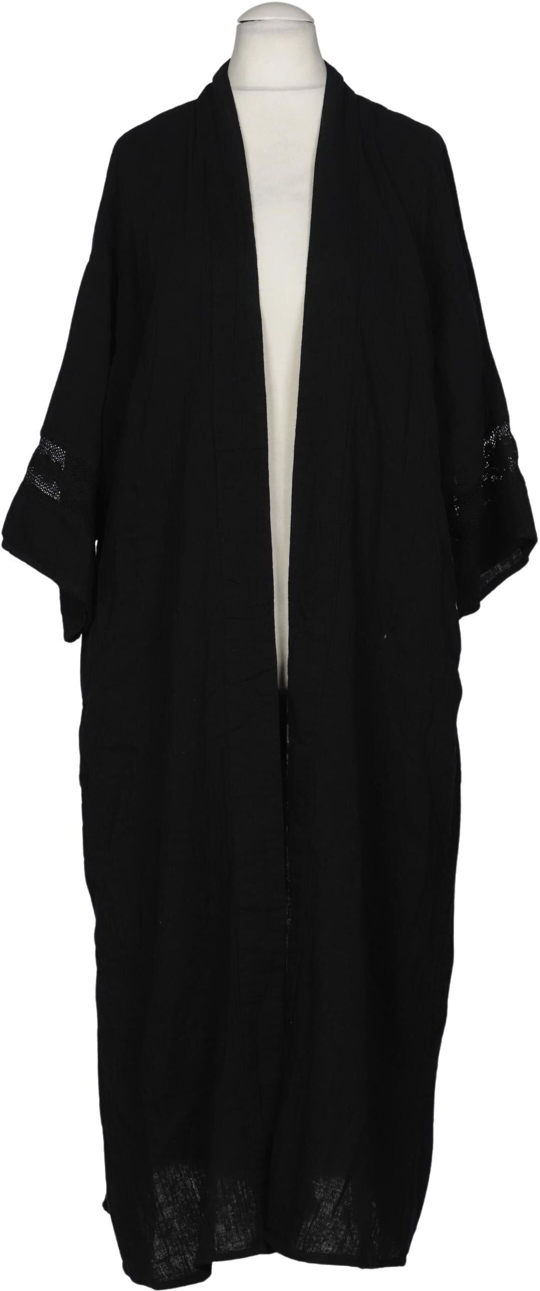 Culture Damen Mantel, Schwarz, Gr. XS, Baumwolle - Second Hand