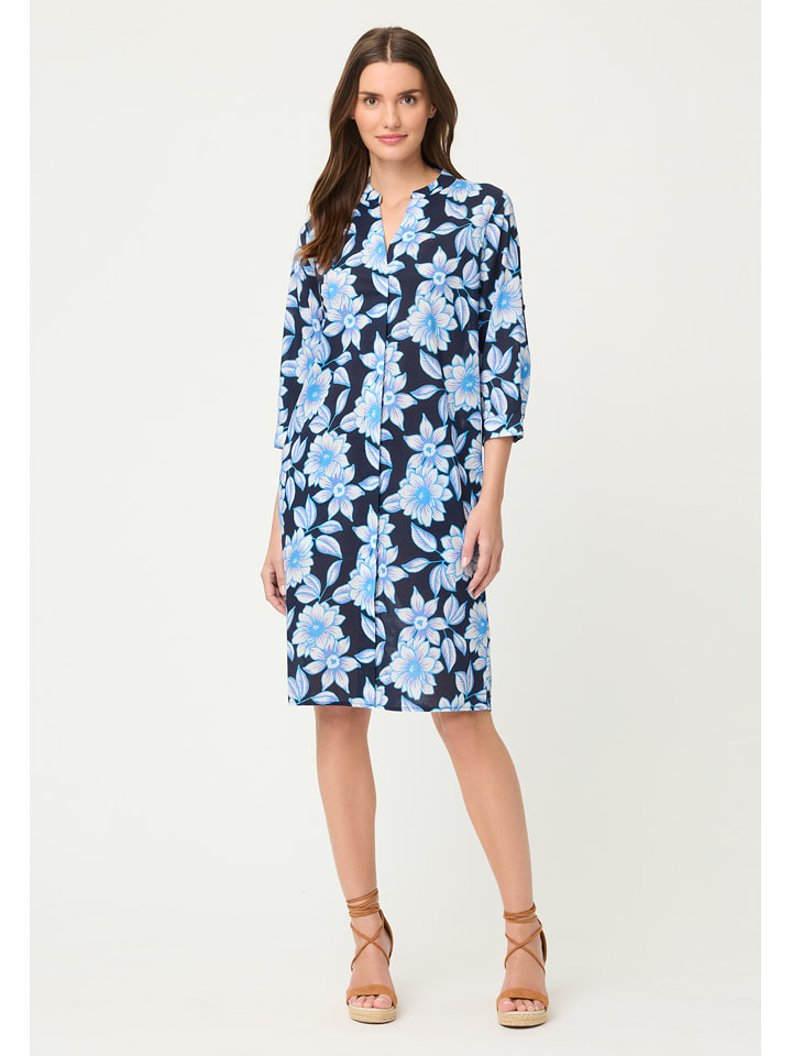 Olsen Kleid in Hellblau/ Dunkelblau - 34