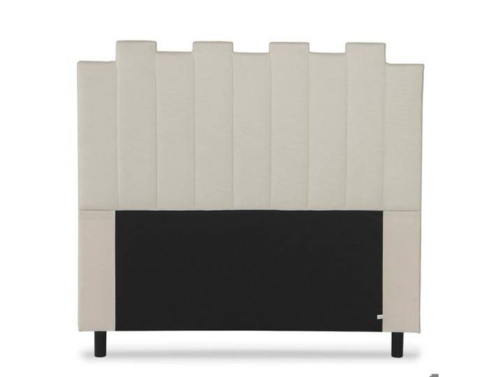 MENZZO Tête de lit Lucky 140 cm Tissu Beige - Tissu L140 x P8 x H120 cm