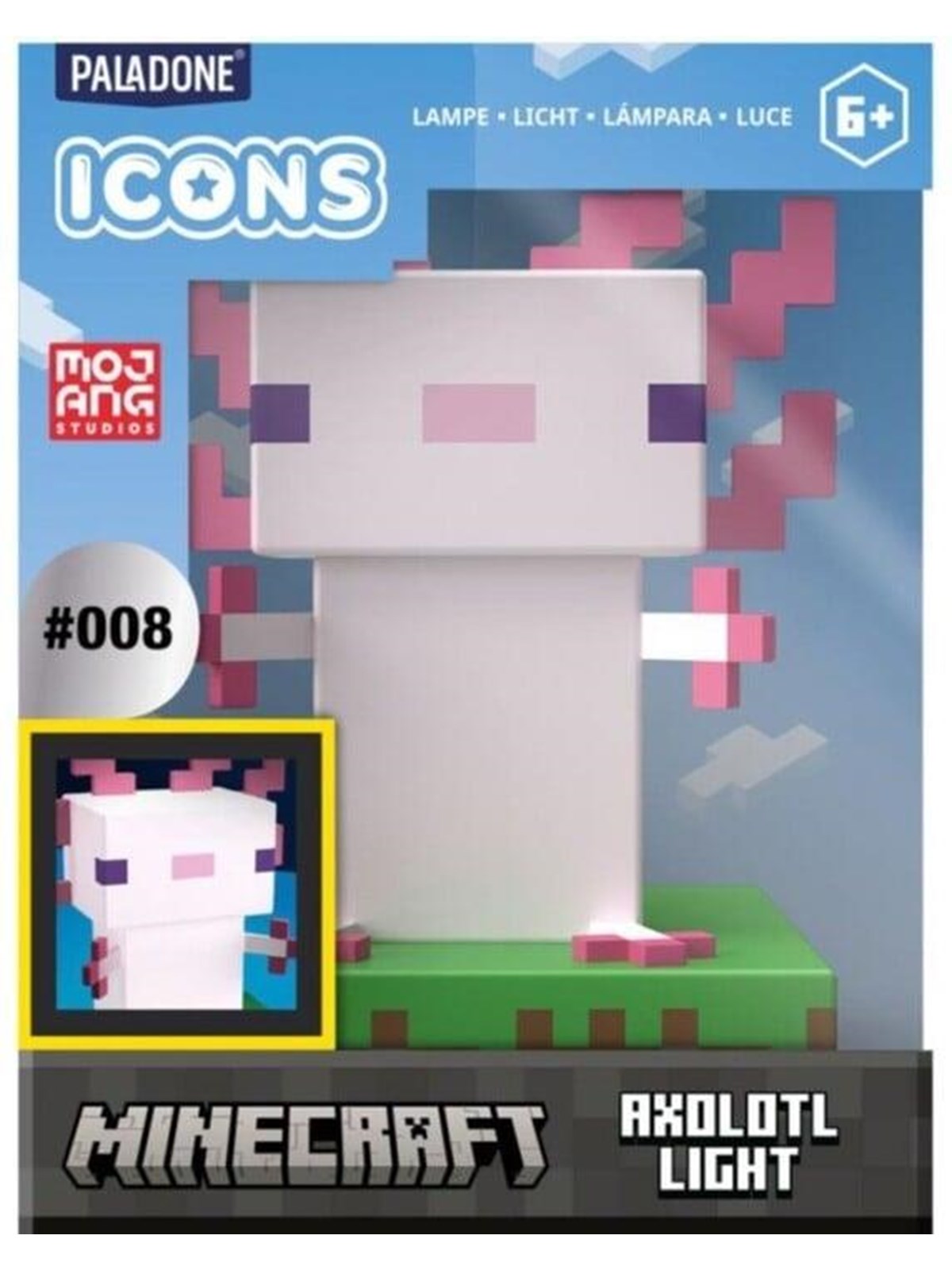 Paladone - Icon Light - Minecraft Axolotl Light