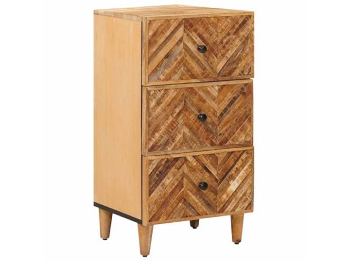 Heofavd Sideboard Braun 40x33,5x75cm Mangoholz Holzwerkstoff