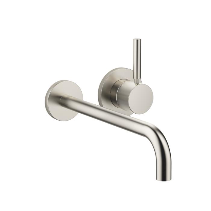 Dornbracht Meta Fertigmontageset 36863660-06 für Wand-Einhandmischer, Biegeradius von 90°, ohne Ablaufgarnitur, platin matt